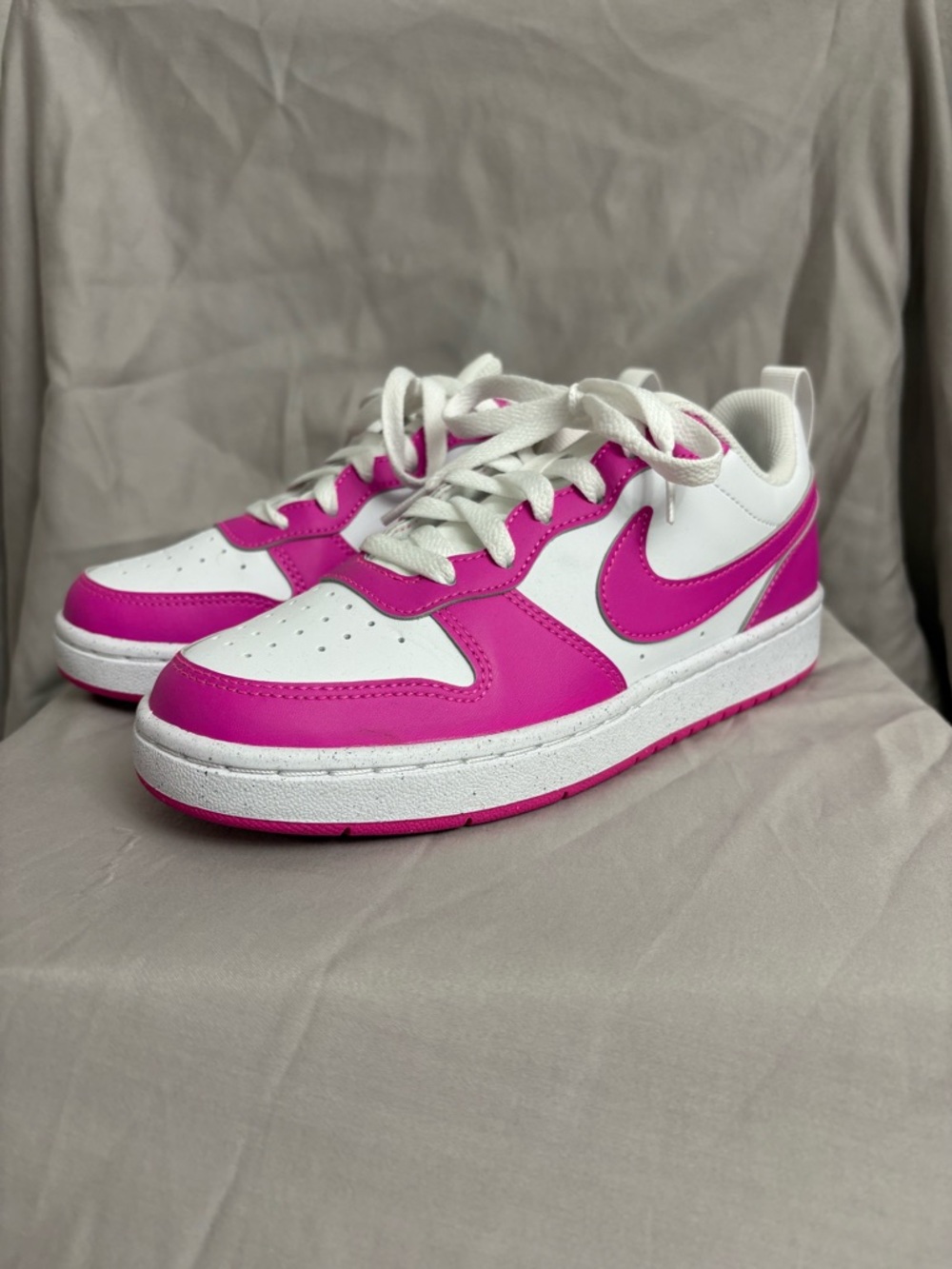 Brand New! Only worn once! 
Nike Women’s Low-Top Sneakers in Hot Pink and White